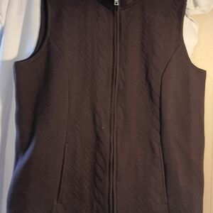 Croft & Barrow Dark Brown Vest